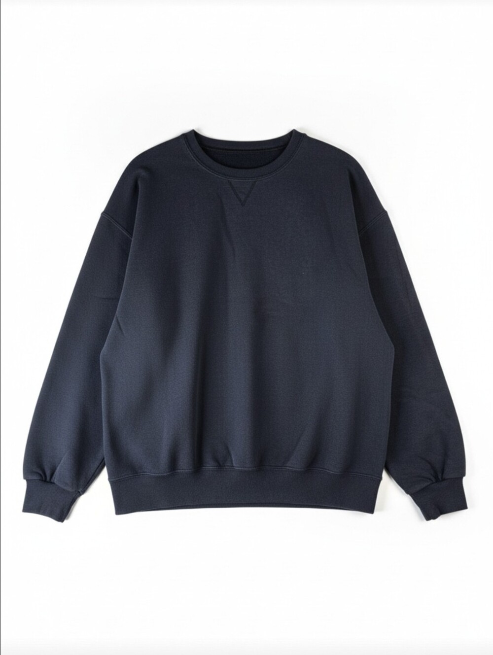 Fruit of the Loom Men's XL Black Crewneck Sweatshirt Pullover Faded Basic